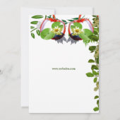 白いエレガントロータスカボチャ感謝祭ディナー 招待状 (裏面)