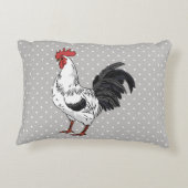 白いエレガントローターアクセント枕 アクセントクッション (裏面)