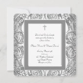 白いエレガント写真《キリスト教》洗礼式や命名式 招待状 (裏面)