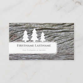 白いエレガント木目の木目の切り刻まれた白い木 名刺