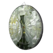 白いエレガント牡丹フローラ白い花写真 ダーツボード (正面右)