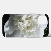 白いエレガント牡丹フローラ白い花写真 Case-Mate iPhoneケース (裏面 (横))
