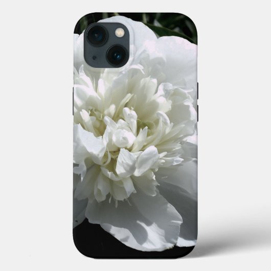 白いエレガント牡丹フローラ白い花写真 Case-Mate iPhoneケース (裏面)