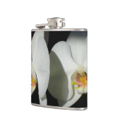 白いエレガント蘭、熱帯フローラ写真 フラスク (左)