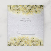 白いエンボスのような水仙のような表情 プレイスカード (外部開封)