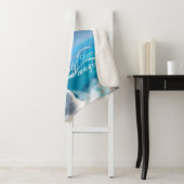 白いオオカミと北の光のペア シェルパブランケット (インサイチュ)