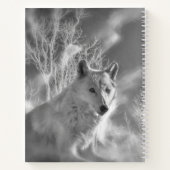 白いオオカミの森 ノートブック (裏面)