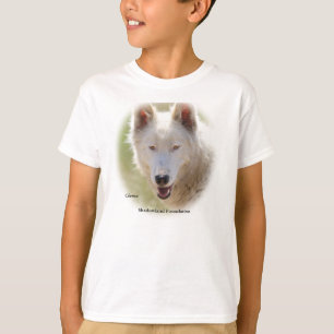 白いオオカミはTシャツをからかいます Tシャツ