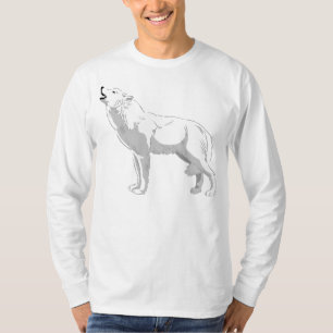 白いオオカミ Tシャツ