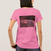 白いオオカミ Tシャツ (裏面)