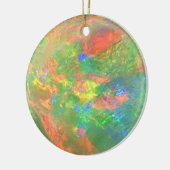 白いオパールのオーナメント セラミックオーナメント (左)