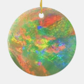 白いオパールのオーナメント セラミックオーナメント (裏面)