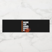 白いオレンジはっきりした色の上昇とダンクウォーターボトル ペットボトルラベル (シングルラベル)