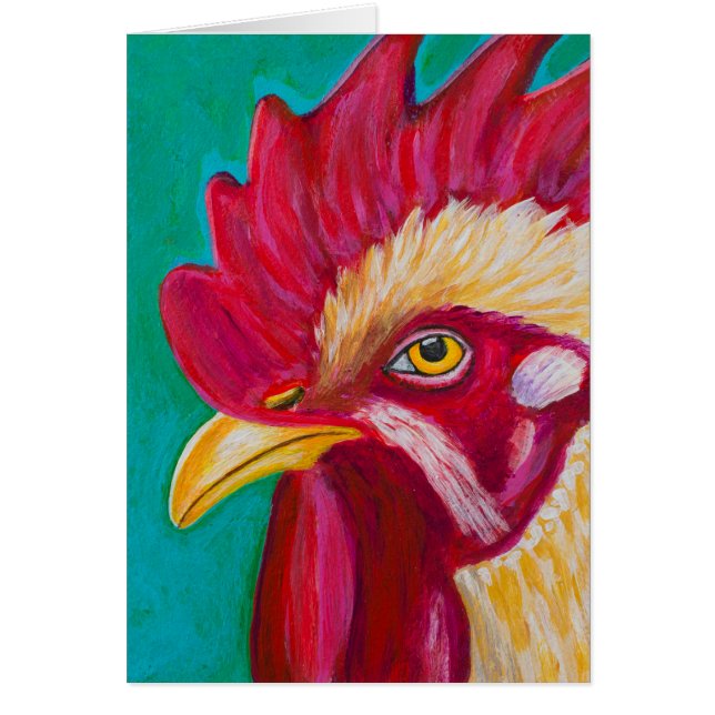 白いオンドリ (正面)