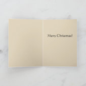 白いオーナメントのクリスマスカード シーズンカード (内部)