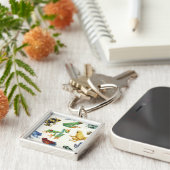 白いカエル キーホルダー (側面)