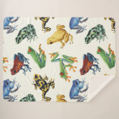 白いカエル シェルパブランケット (正面(横))