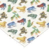 白いカエル テーブルクロス (アングル)