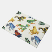 白いカエル ドアマット (アングル)