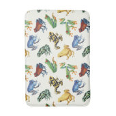 白いカエル バスマット (正面縦)