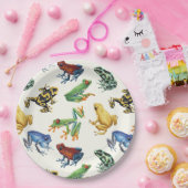 白いカエル ペーパープレート (パーティー)