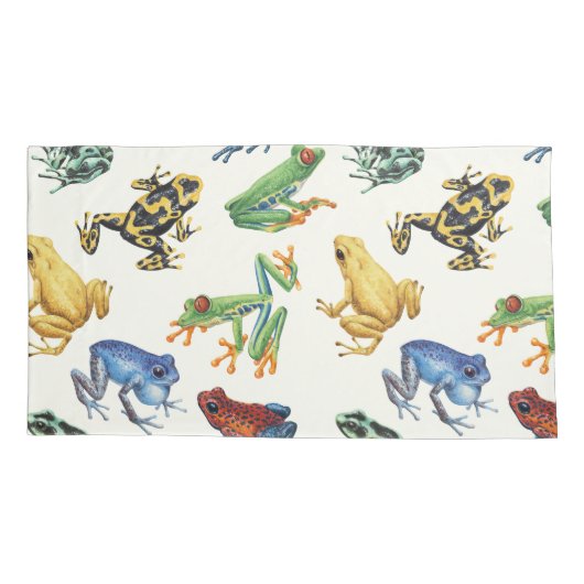 白いカエル 枕カバー (裏面-左)