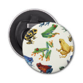 白いカエル 栓抜き (正面)