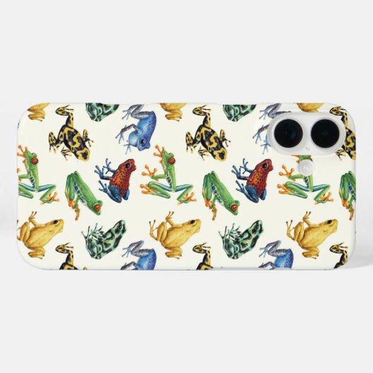 白いカエル Case-Mate iPhoneケース (裏面 (横))