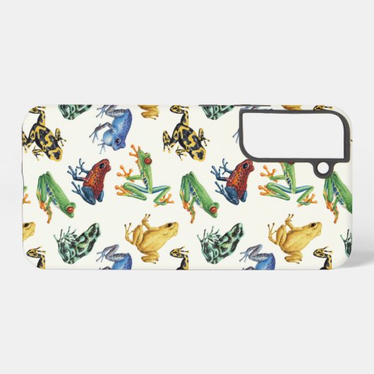 白いカエル SAMSUNG GALAXYケース (裏面横)