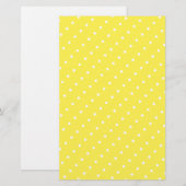 白いカスタムドット付き文房具 便箋 (正面/裏面)