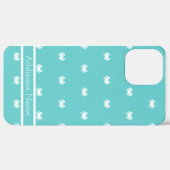 白いカニ航海ののデザインブルーケースのティール(緑がかった色)- Case-Mate iPhoneケース (裏面 / 右)