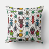 白いカブトムシ クッション (正面)