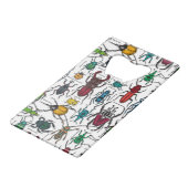 白いカブトムシ クレジットカード栓抜き (正面アングル)