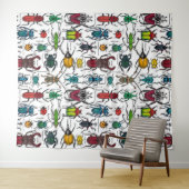 白いカブトムシ タペストリー (インサイチュ(横))