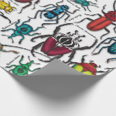 白いカブトムシ ラッピングペーパー (角)