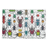 白いカブトムシ 枕カバー (裏面-左)