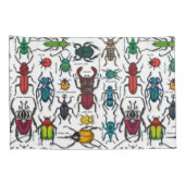 白いカブトムシ 枕カバー (裏面-右)