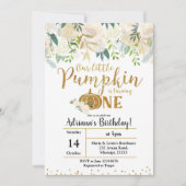 白いカボチャが一招待状 招待状 (正面)