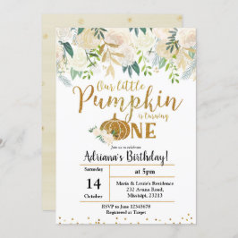 白いカボチャが一招待状 招待状