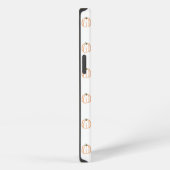 白いカボチャのケース iPhoneケース (右側面)