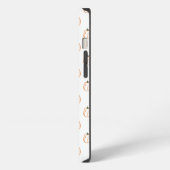 白いカボチャのケース iPhoneケース (左側面)