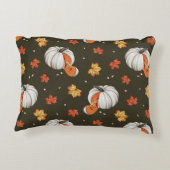 白いカボチャを使った模様 アクセントクッション (裏面)