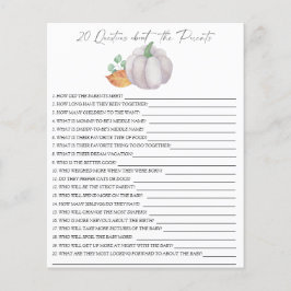 白いカボチャ – 20親に関する質問