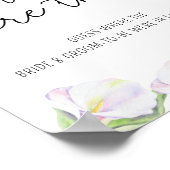 白いカラの花 – どこにあった ポスター (角)