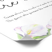 白いカラの花 – 私たちはどこにいた ポスター (角)