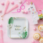 白いカライリー紙プレート ペーパープレート (パーティー)