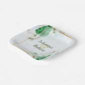 白いカライリー紙プレート ペーパープレート (傾斜あり)