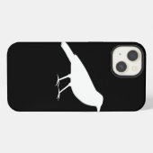 白いカラスと黒 iPhoneケース (裏面横)