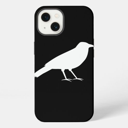 白いカラスと黒 iPhoneケース (裏面)