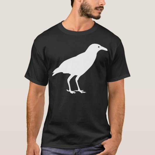 白いカラスの鳥 Tシャツ (正面)